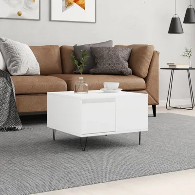 Produktbild von "2026 Promotion" Couchtisch Wohnzimmer - Kaffeetisch - Weiß - 55x55x36,5 cm Holzwerkstoff - Sofatisch CC29578