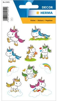 Produktbild von Herma DECOR Sticker Baby Einhorn beglimmert