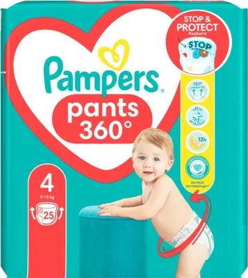 Obrázok produktu pre Pampers – Plienky – Plienky pre bábätká Veľkosť 4 – 25 plienok – 1 kus