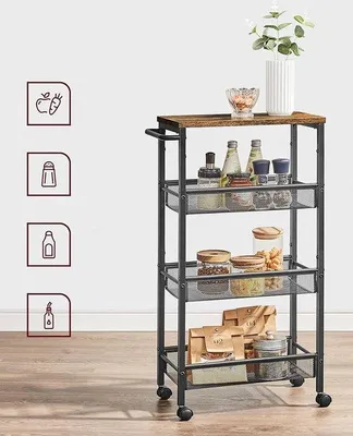 Productafbeelding van Famanu keukenkast met 4 niveaus - 22 x 45,4 x 77 cm