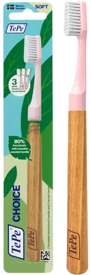 Immagine prodotto di Spazzolino da denti TePe, setole morbide, rosa (confezione da 3 pezzi)