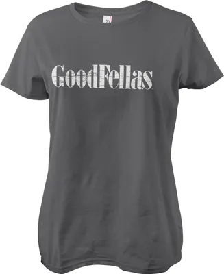 Produktbild von Goodfellas Cracked Logo Girly Tee - XX-Large - DarkGrey