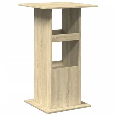 Produktbild von vidaXL Bartisch mit Ablagen Sonoma-Eiche 60x60x102 cm Holzwerkstoff