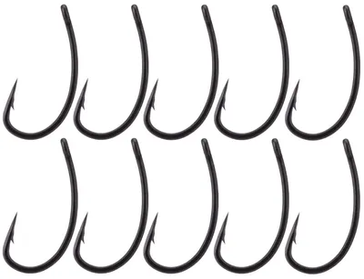 Produktbild von BKK Curved Shank Hooks - 10 Karpfenhaken, Größe:6