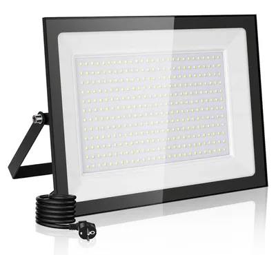 Produktbild von LED-Flutlichtstrahler - 300 W - 2er-Pack - Außenbereich - IP66 Wasserdicht - 6500 K Kaltweiß - 220–240 V