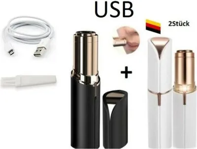 Produktbild von USB 2xMode Frauen schmerzlos Gesichts Gesicht Körper Haarentfernung
