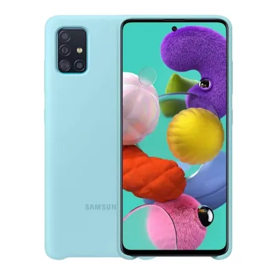 Obrázek produktu pro Silikonový kryt Samsung EF-PA515 pro Galaxy A51, modrý