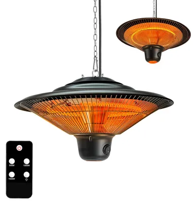Obrázok produktu pre Peviasot infračervený podlahový ohrievač 1500W, uhlíkové vlákno s diaľkovým ovládaním a LED osvetlením, 3 stupne vykurovania, čierna farba