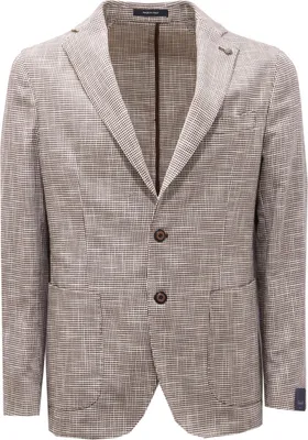 Immagine prodotto di 8145AG giacca uomo ANGELO NARDELLI/BASTIANELLO brown pied de poule jacker men