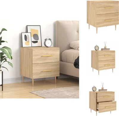 Obrázok produktu pre vidaXL Nočný stolík Sonoma dub 40x35x47,5 cm materiál na báze dreva - Nočné stolíky