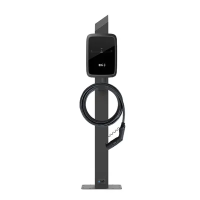 Produktbild von Wallbox Standfuß Elli Charger 2 - Edelstahl anthrazit (RAL 7016)
