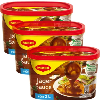 Immagine prodotto di Salsa Maggi Jäger ideale per arrosti cotolette e bistecche 200g confezione da 3