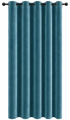 Produktbild von Vorhang Ösen Petrol Verdunkelung 140x245 cm Samt weich blickdicht Gardine