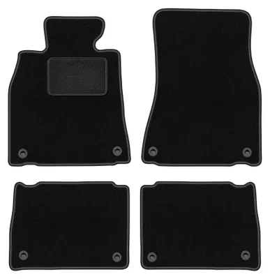 Produktbild von Velours-Fußmatten für Lexus LS III 2000-2006 (Limousine) – 4-tlg, Schwarz, passgenau – Wielganizator LUX