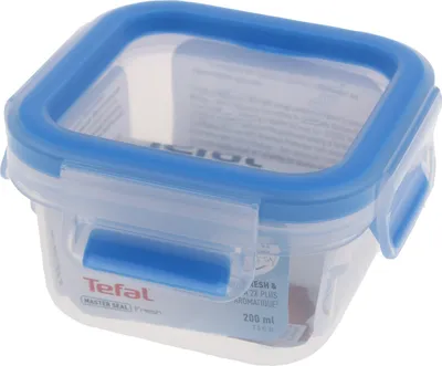 Produktbild von Tefal K30216, Box, Quadratisch, 0,25 l, Blau, Transparent, Kunststoff, Deutschland