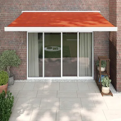 Produktbild von CLORIS Markise Einziehbar Orange und Braun 3x2,5 m Stoff und Aluminium 3154541