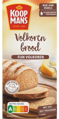 Produktbild von Koopmans Volkoren Brot Fein Vollkorn 450g – Natürlicher Vollkorngenuss
