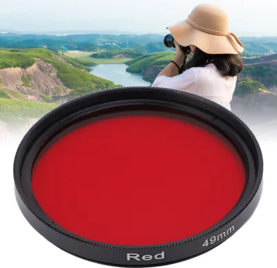Obrázek produktu pro Vodotěsný filtr pro fotoaparát Full Red Lens Filter Optické sklo pro objektiv fotoaparátu Nikon49mm
