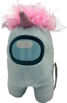 Produktbild von Soma Among Us Plüschtier Among Us Kuscheltier XXL 30 cm Among Us Taurus Einhorn 30 cm weiß hellblau/rosa