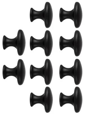 Productafbeelding van Ruhhy 25679 Meubelgrepen 30 mm, 10 stuks, zwart