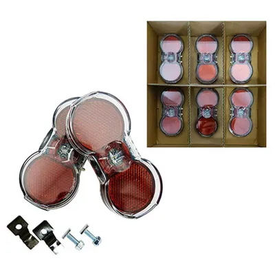 Produktbild von Busch & Müller Dynamo-Rücklicht TOPLIGHT FLAT PLUS (Werkstattpack 6 Stk) rot/klar