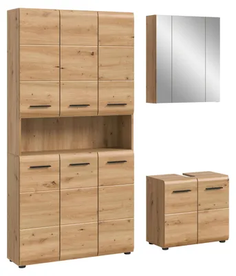 Produktbild von Bad Set Ice 10 | 3-teilig | Artisan Oak ohne Beleuchtung