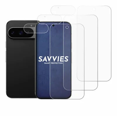 Produktbild von 6x Für Google Pixel 9 Pro (Display+Kamera) Schutzfolie Savvies Displayschutz Display Schutz Folie Klar Transparent