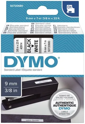 Productafbeelding van DYMO D1 Standaard, 9 mm x 7 meter, doos, 19 mm, 65 mm