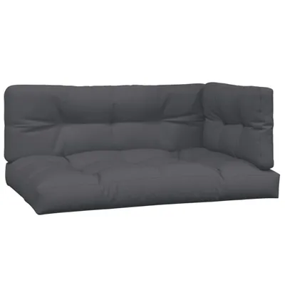 Immagine prodotto di vidaXL Cuscino Pallet 3 pezzi in tessuto antracite