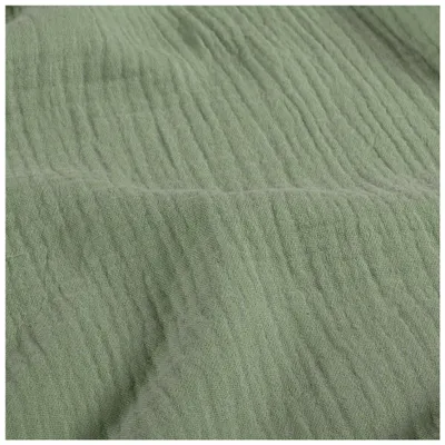 Musselin Bio Organic ab 1m Baumwollstoff Double Gauze Mulltuch Stoff Oeko-Tex blassgrün
