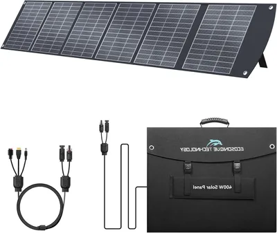 Obrázek produktu pro 400W Skládací solární panel - Mobilní solární panel - Solární nabíječka - Přenosný solární panel