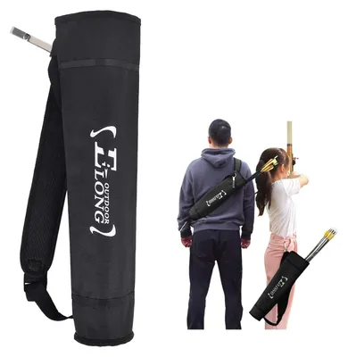 Produktbild von Pfeilköcher Köcher Bogenschießen - Verstellbar 38 bis 86 cm - Für bis zu 30 Pfeile - Ca. 48 cm lang - Für Jugendliche und Erwachsene