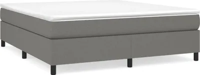 Produktbild von vidaXL Boxspringbettgestell Dunkelgrau 180x200 cm Stoff