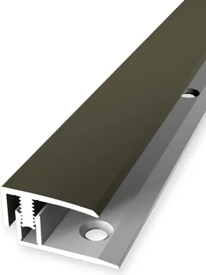 Produktbild von PROVISTON | Anpassungsprofil | Laminatabschluss | Breite: 21 mm | Höhenausgleich: 7 - 12 mm | Länge: 1000 mm | Aluminiumprofil | Bronze | 1 Stück