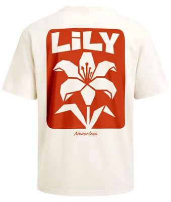 Produktbild von Herren T-Shirt - Lily - Oversized Relaxed Fit Printshirt Sommer Fashion Streetstyle Neverless®
