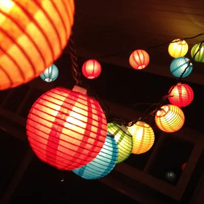 Produktbild von 3M Led fairy lights bateria z 20 latarniami, zasilane bateryjnie bajkowe światła wewnętrzne dekoracje zewnętrzne na balkon ogród podwórko przyjęcie weselne, kolorowe