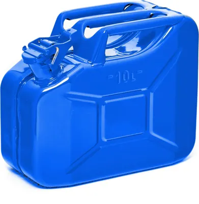Produktbild von Oxid7® by BW Kraftstoffkanister Metall Benzinkanister 10 Liter - Blau RAL 5005 - UN-Zulassung - Hergestellt in Europa