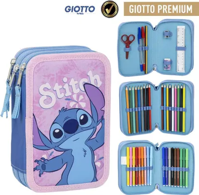 Zdjęcie produktu dla Disney Lilo i Stich, uchwyt na długopis Star Dog Hibiscus, wypełniony, 3 poziomy