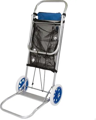 Produktbild von Famanu Strandstuhlwagen Aluminium - 52 x 47 x 100 cm