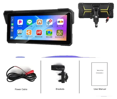 Zdjęcie produktu dla Ekran nawigacyjny, wodoodporny, bezprzewodowe CarPlay i Android Auto, ekran Carplay (tylko)