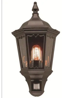 Immagine prodotto di Lampada da parete per esterni con sensore nero E27 60W Medstead Elstead