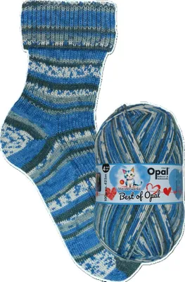 Produktbild von Meisterwerke Best of Opal 4-fach Sockenwolle,75% Schurwolle,25% Polyamid,100g,425m,NS2,5-3mm 1033 Musica