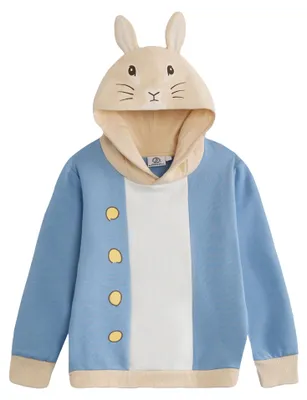 Produktbild von Peter Rabbit - Kapuzenpullover für Kinder NS9901 (104) (Blau)