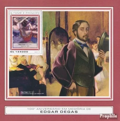 Produktbild von Briefmarken Sao Tome e Principe 2017 Mi Block 1314 (kompl. Ausgabe) postfrisch Edgar Degas
