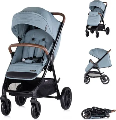 Obrázek produktu pro Chipolino kočárek Ultera buggy skládací koš odpružení zadní kolo brzda popruhy modrá