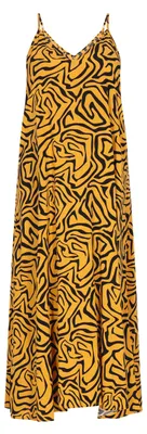 Produktbild von VANJA damen kleid - senfschwarz, M