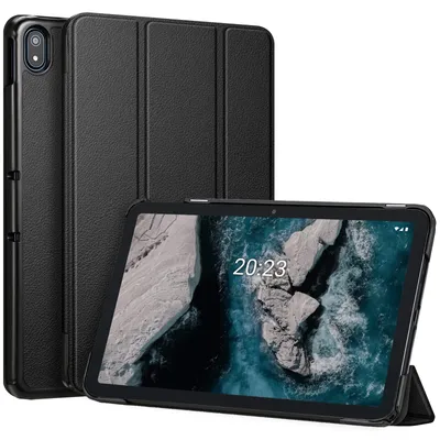Produktbild von Fintie Hülle für Nokia T20 10,36" (TA-1392/TA-1394/TA-1397) - Ultra Schlank Kunstleder Schutzhülle Cover mit Standfunktion Auto Schlaf/Wach Funktion für 10.36 Zoll Nokia T20 Tablet 2021, Schwarz