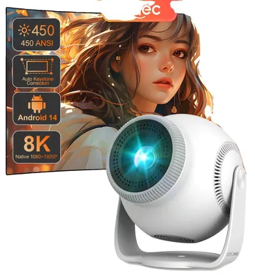 Image de Projecteur, 450 lumens ANSI, système Android, TP360, prise européenne