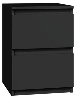 Produktbild von Topeshop M2 CZERŃ, Nachtständer, Schwarz, 2 Schublade(n), Partikelbord, 300 mm, 300 mm