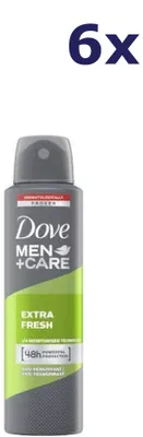 Obrázok produktu pre Dezodorant v spreji Dove Men+Care Extra Fresh Anti-Perspirant, balenie 6 ks (6 x 150 ml)